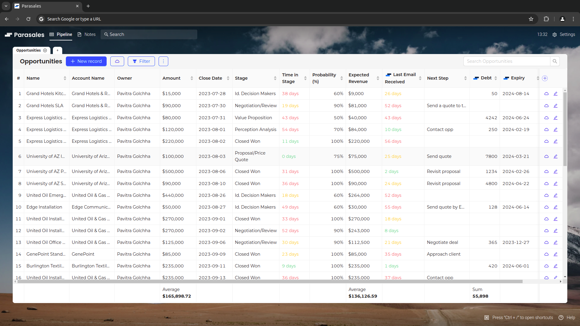 home screenshot